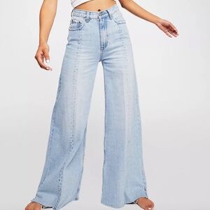 NEON BLONDE Light Blue Wide Leg Jeans